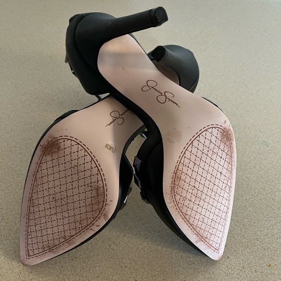 Jessica Simpson Black Studded Heels - Picture 6 of 7